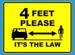 4' Law Sign